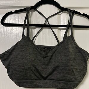 GAIAM Charcoal Strappy Sports Bra